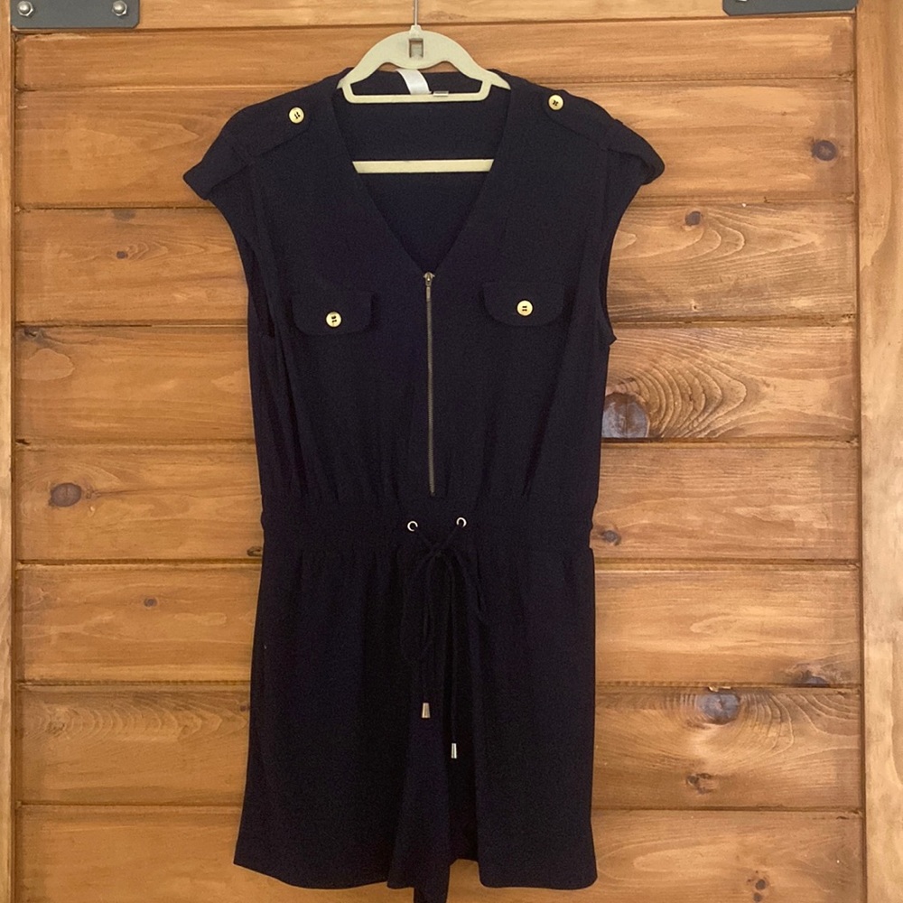 Navy blue romper
